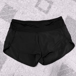 Black size 4 Speed Up 2.5” shorts